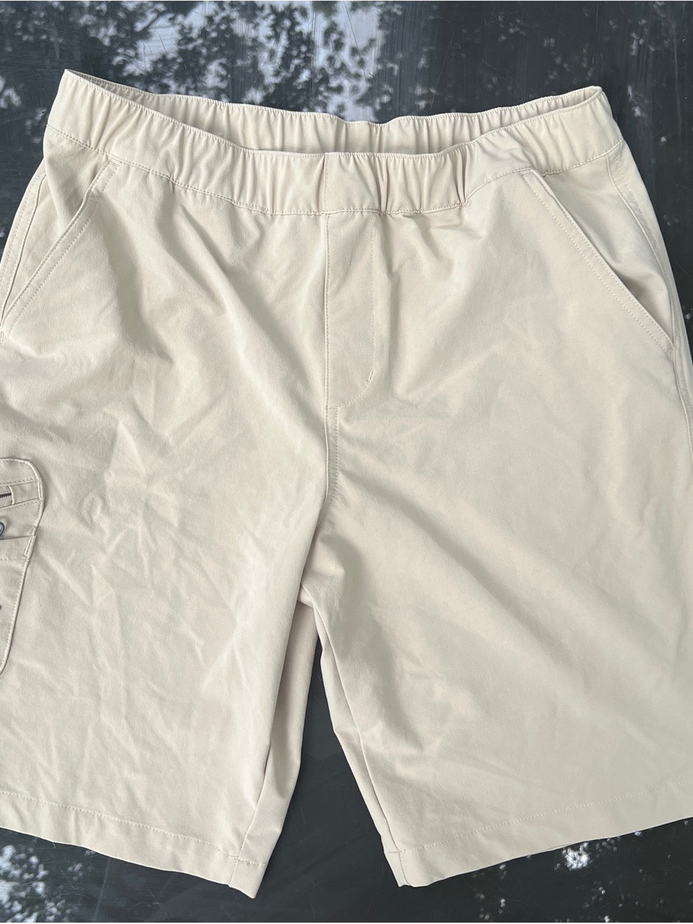 Columbia PFG Shorts Youth Boys XL 18-20 Beige Omni-Shade Fishing Swim Hiking EUC